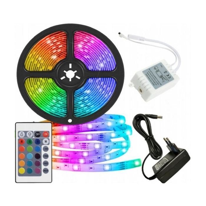 Led-Stripe 10 Meter med Fjernkontroll - Sett Farge på Festen eller ...